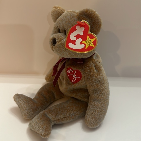1999 Signature Bear Rare Ty Beanie Baby - Picture 2 of 7